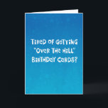 Funny "Over the Hill" 75th Birthday Card<br><div class="desc">Funny 75th Birthday "Over the Hill" Greeting Card for someone you know who is turning 75 years old</div>
