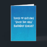 Funny "Over the Hill" 75th Birthday Card<br><div class="desc">Funny 75th Birthday "Over the Hill" Greeting Card for someone you know who is turning 75 years old</div>
