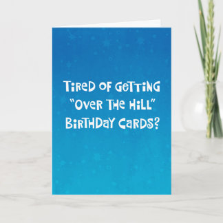 Funny "Over the Hill" 75th Birthday Card