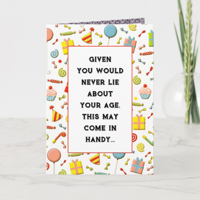 Funny Over-the-hill Birthday Card (Front)