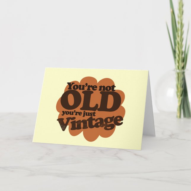 Funny over the hill birthday card (Front)