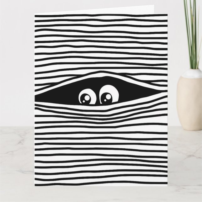 FUNNY OVER THE HILL BIRTHDAY YOU CAN'T HIDE! CARDS (Front)