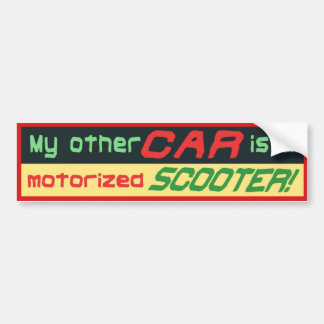 Funny Over the Hill Bumper Sticker. Sticker