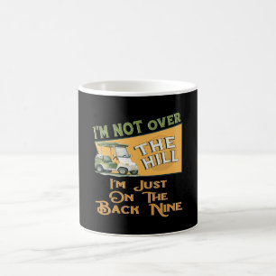 Funny Over The Hill Golf Cart Golfer Coffee Mug