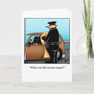 Funny Over The Hill Humour Birthday Card
