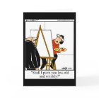 Funny Over The Hill Humour Birthday Card