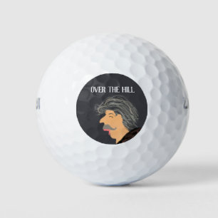 Funny Over The Hill Old Man Golf Balls