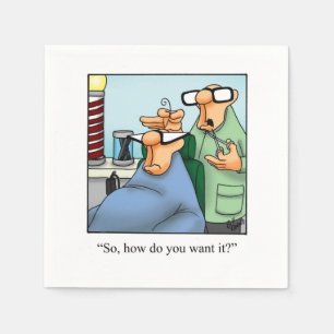 Funny Over The Hill  Party Napkins