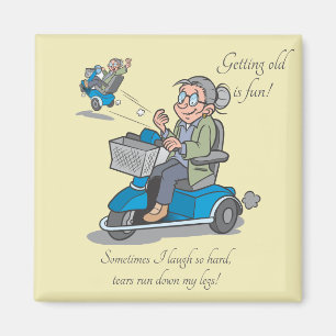 Funny  Over the Hill Woman Retirement Magnet