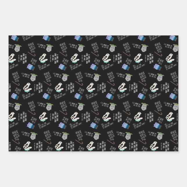 Funny Over The Hill Wrapping Paper (Front 3)