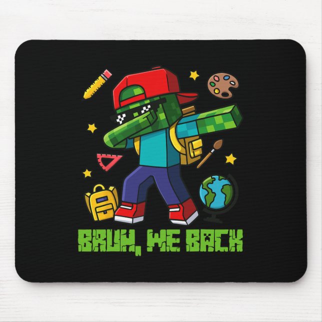 Funny Oversize Design Ck To School  Mouse Mat (Front)