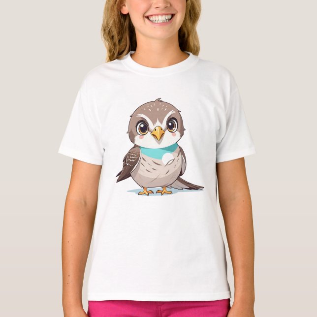 Funny Owl Birds  T-Shirt (Front)