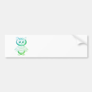 Funny owl bumper sticker