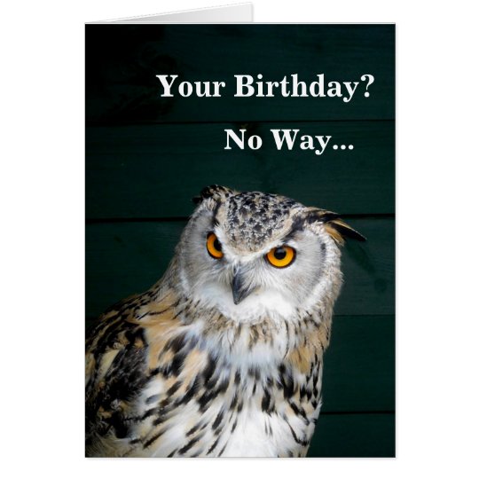 Funny Owl Card