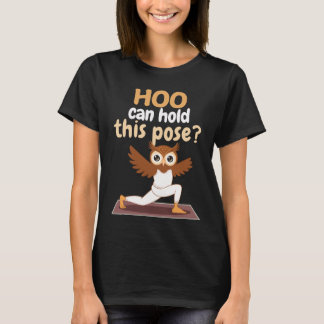 funny owl doing meditation T-Shirt