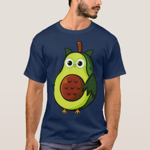 Funny owl flying bird avocado fruit T-Shirt