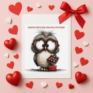 Funny Owl Valentine Card