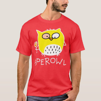 Funny owl with alcohol T-Shirt