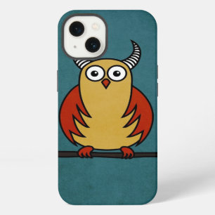 Funny Owl With Horns Protective iPhone 13 Case