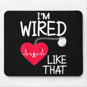 Funny Pacemaker Owner Heart Surgery Survivor  Mouse Mat