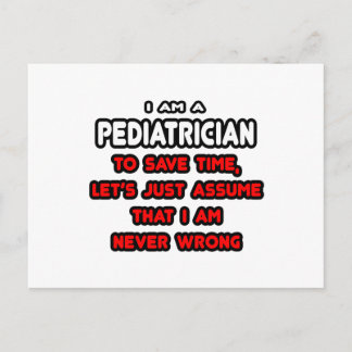 Funny Paediatrician T-Shirts and Gifts Postcard