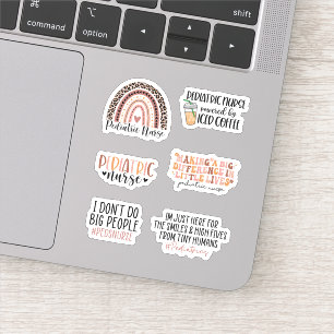 Funny Paediatrics Nurse Sticker Pack, Peds Nursing