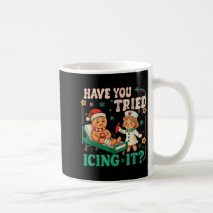 Funny Pain Scale Have You Tried Icing It Gingerbre Coffee Mug