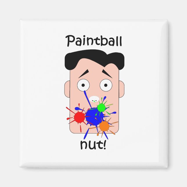 Funny paintball magnet (Front)