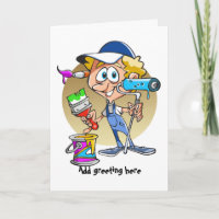 Funny painter and decorator personalised