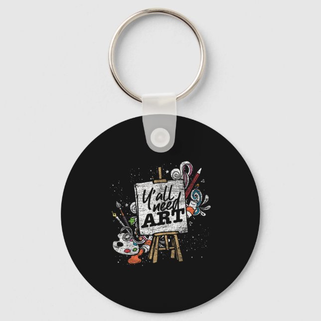 Funny Painter Yall Need Art Drawing Artist  Key Ring (Front)
