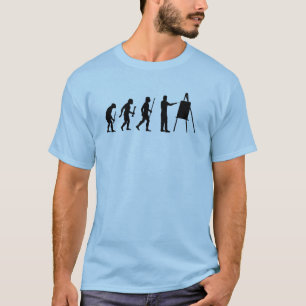 Funny Painting Evolution Silhouette T-Shirt