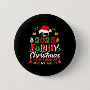 Funny Pajamas Outfit Family Matching Christmas 202 6 Cm Round Badge