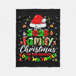 Funny Pajamas Outfit Family Matching Christmas 202 Fleece Blanket