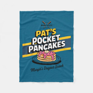 Funny Pancake Breakfast Saying Fleece Blanket