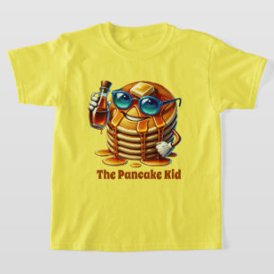 Funny pancake kid add text T-Shirt