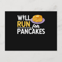 Funny pancake lover marathon runner