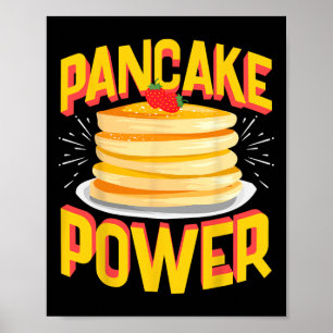 Funny Pancake Power  Poster