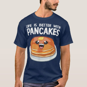 Funny Pancakes Art Men Women Brunch Breakfast Panc T-Shirt