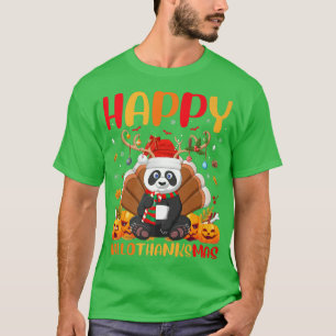 Funny Panda Animal Lover Happy Panda HelloThanksMa T-Shirt