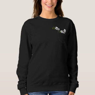Funny Panda Art For Men Women Kids Giant Panda Bea Sweatshirt
