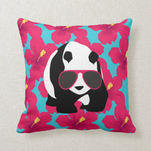 Funny Panda Bear Beach Bum Cool Sunglasses Tropics Cushion