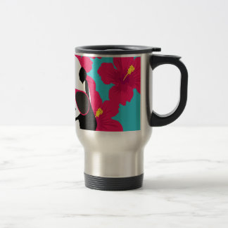 Funny Panda Bear Beach Bum Cool Sunglasses Tropics Travel Mug