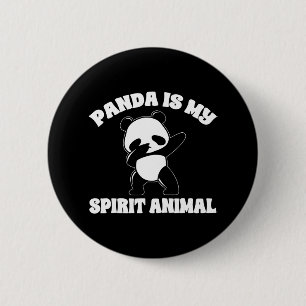 Funny Panda Bear Panda Is My Spirit Animal Boys 6 Cm Round Badge