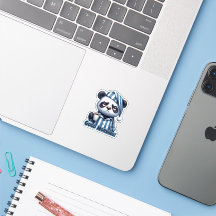 Funny Panda Bear Sticker, Panda Sticker