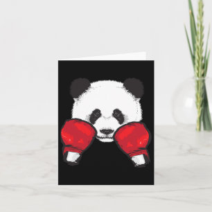 Funny Panda Boxing Cool Animal Lover Gloves Boxer Card