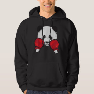 Funny Panda Boxing Cool Animal Lover Gloves Boxer  Hoodie