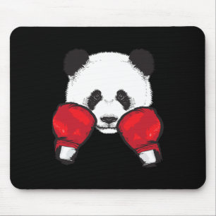 Funny Panda Boxing Cool Animal Lover Gloves Boxer Mouse Mat