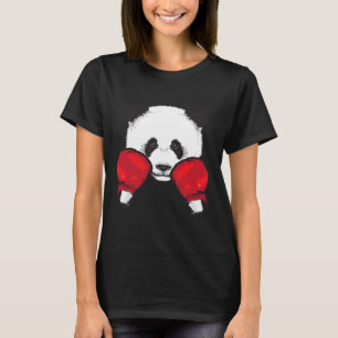 Funny Panda Boxing Cool Animal Lover Gloves Boxer  T-Shirt