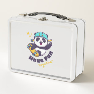 Funny Panda Cute For Animals Lover       Metal Lunch Box