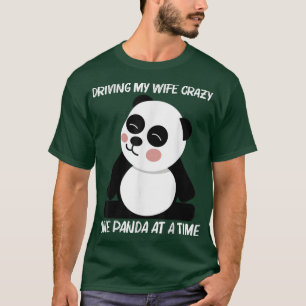 Funny Panda Design For Men Dad Black White Bear Cu T-Shirt